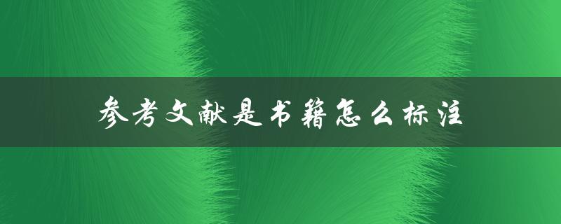 参考文献是书籍怎么标注(APA格式要求详解)