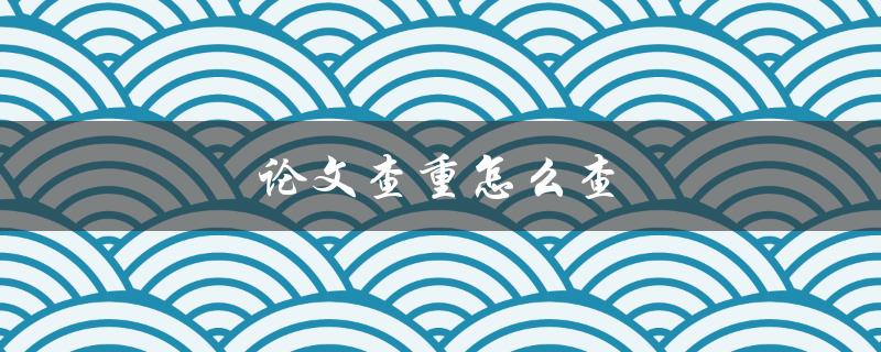 论文查重怎么查(使用哪些工具和技巧)