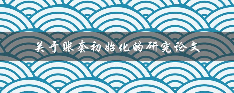 如何进行账套初始化的研究论文