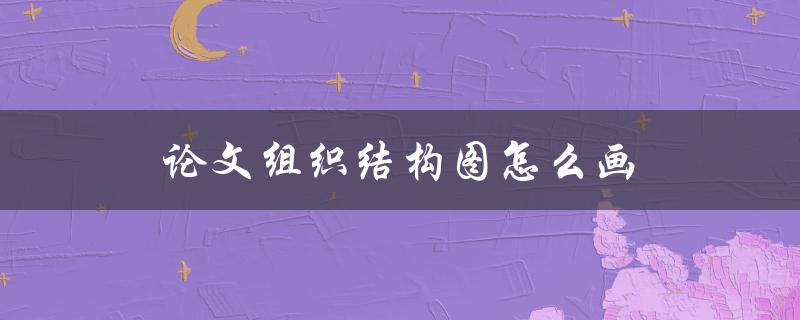 论文组织结构图怎么画