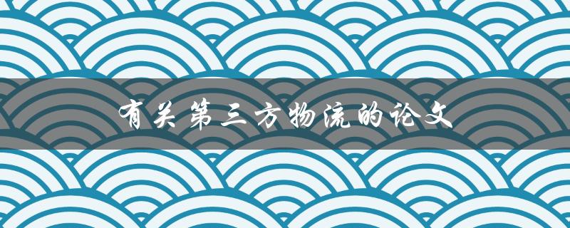有关第三方物流的论文(如何评估其在供应链中的价值)