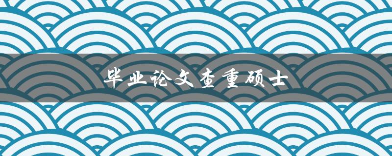 毕业论文查重硕士(如何确保毕业论文通过查重)