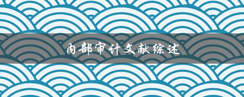内部审计文献综述(有哪些值得推荐的研究文献？)